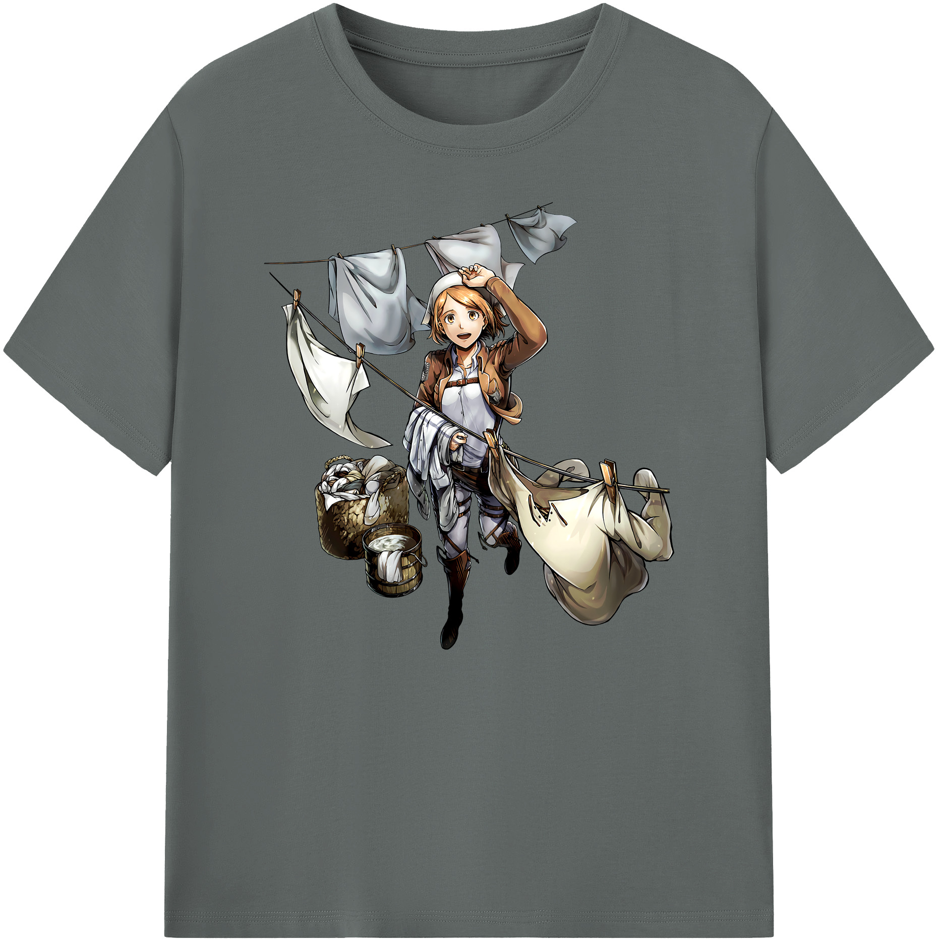 （画像用） 進撃の巨人 ペトラ·ラル Attack on Titan Petra Rall 綿100％ メンズ半袖Tシャツ｜肌触りやわらか＆通気性
